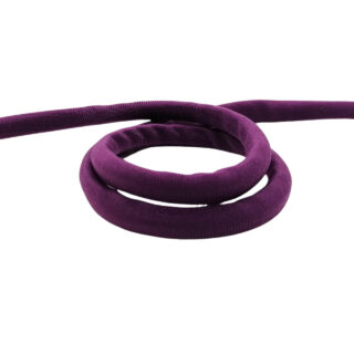 Rond gestikt Ibiza elastiek lint 5mm paars