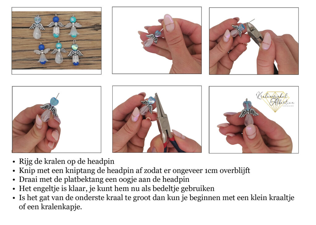 geluk engeltje maken met kralen DIY