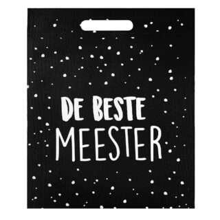 Meester cadeautje einde school jaar tas