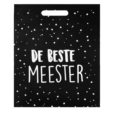 Meester cadeautje einde school jaar tas