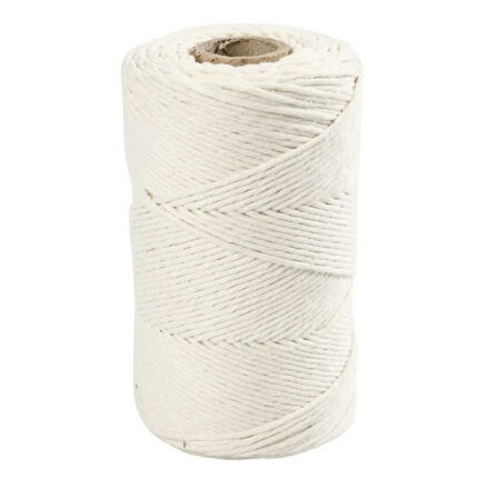 Macramé koord 2mm off white crème wit