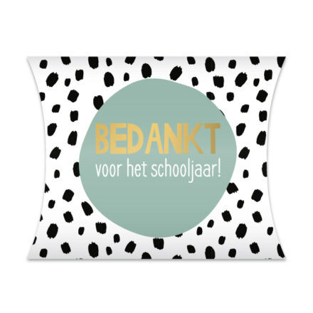 Cadeau verpakking bedankt voor het schooljaar gondeldoosje