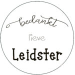 Bedankt lieve leidster +€ 0,20