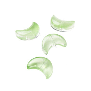 Leaf kralen zeemeerminstaart groen glaskralen