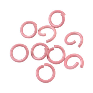 Sieraden buigringetje oud roze 8mm