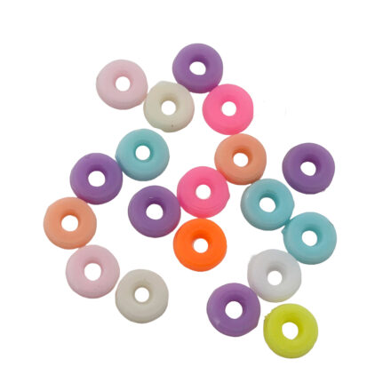 Disc kralen mixed color 6mm 20x