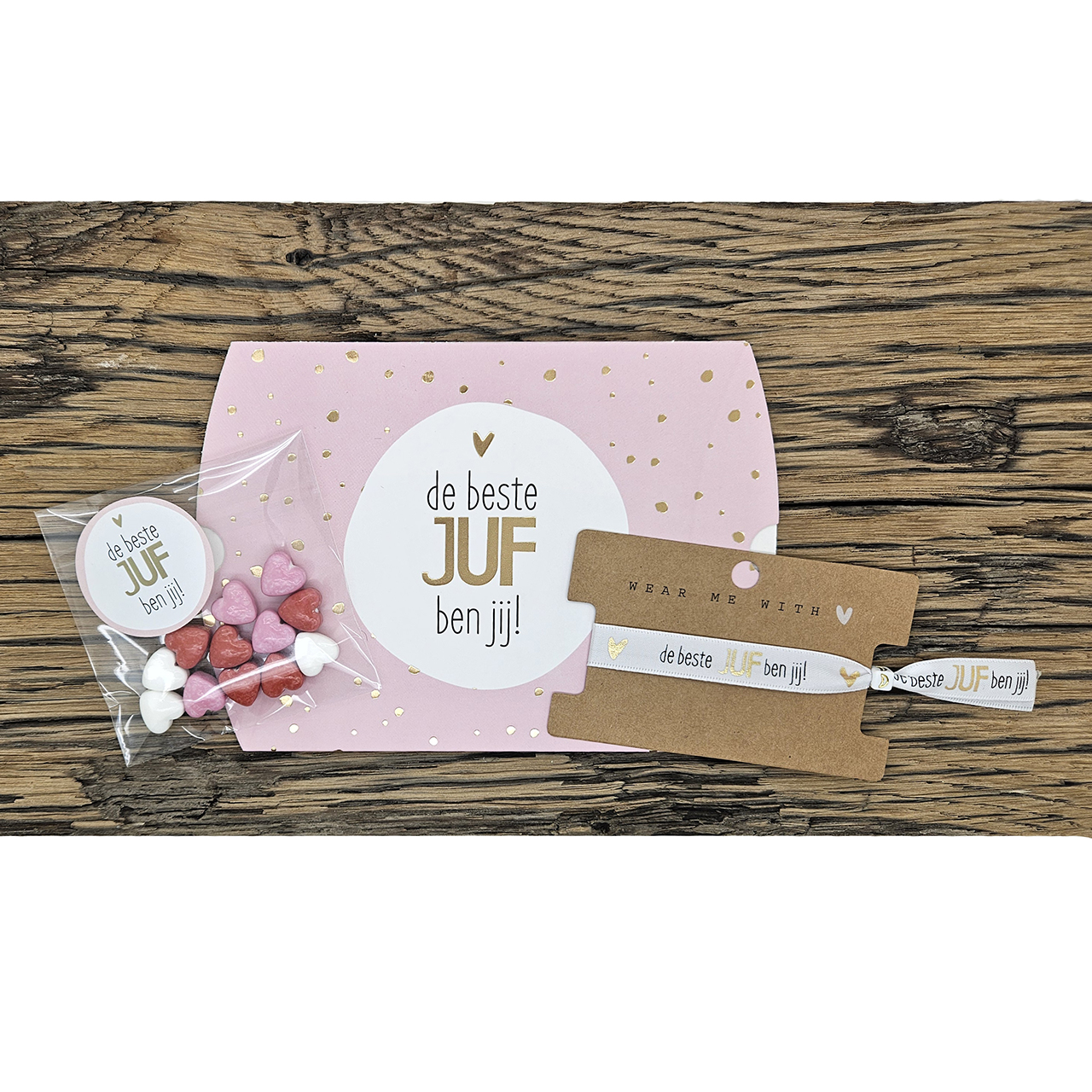 Liefste juf armband cadeautje