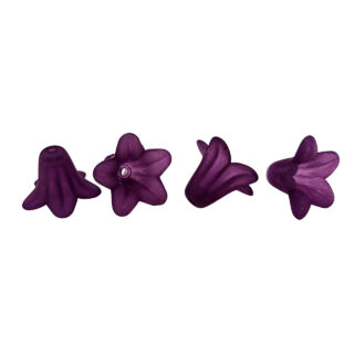 Bloemen kralen paars acryl geluks engeltjes maken