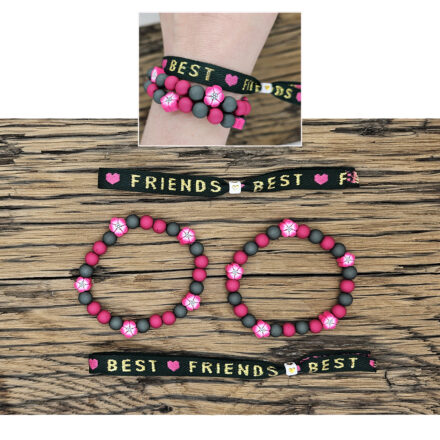 DIY pakket best friends groen roze zelf maken