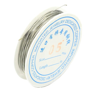 Zilveren koperdraad wire 0.5mm nikkelvrij