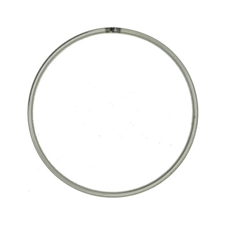 Zilverkleurig ring 10cm rond draadringen