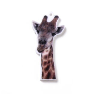 Giraffe bedel groot print gekleurd