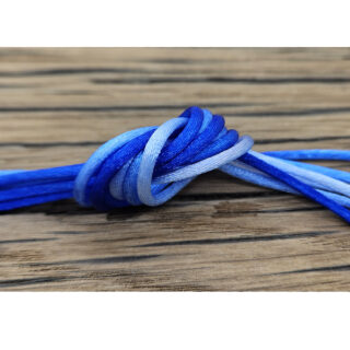 Blauw zijdekoord gekleurd 2mm dik nylon draad