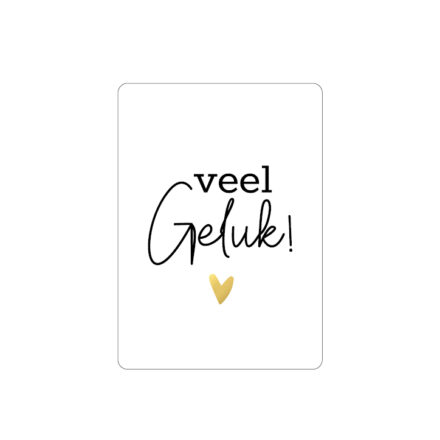 Cadeaukaartje veel geluk A7