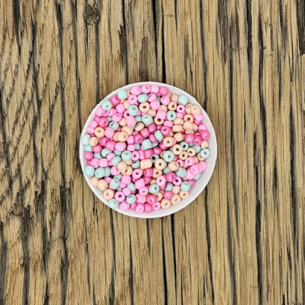 Rocaille kralen mix tropical pink 4mm