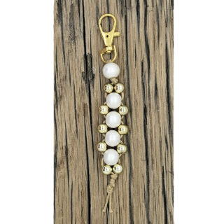 Wit gouden sleutelhanger zelf maken
