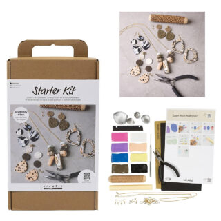 Starters set polymeerklei oorbellen en sieraden maken