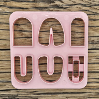 Regenboog clay cutter mal