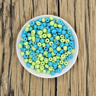 Cool lime rocaille kralen mix 4mm 10 gram 130x