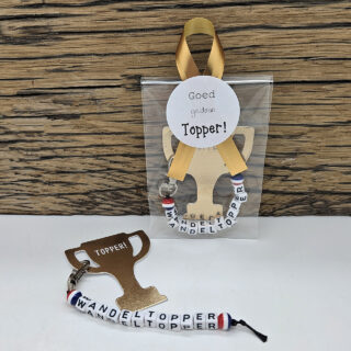 Sleutelhangers wandeltopper cadeautje vierdaagse