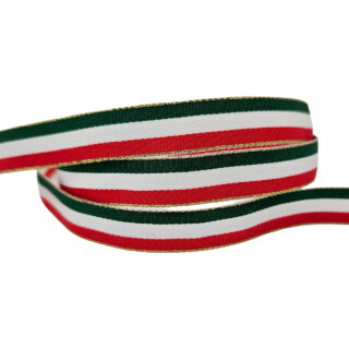 Groen wit rood goud lint vlag Italië