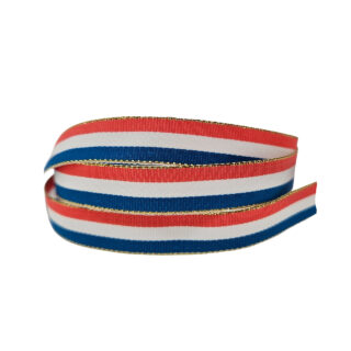 Nederlandse vlag lint rood wit blauw goud