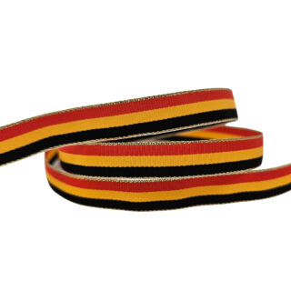 Lint rood geel zwart kleuren België Duitsland 10mm 1 meter