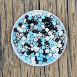 Winter wonderland rocaille kralenmix 4mm 10 gram