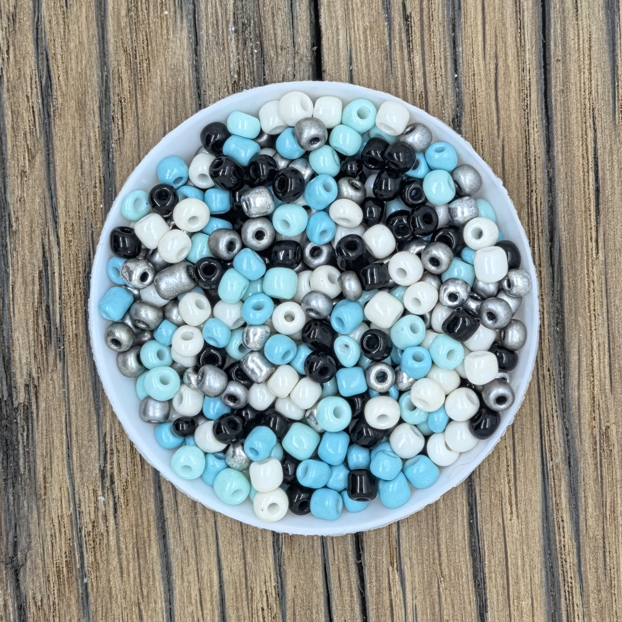 Winter wonderland rocaille kralenmix 4mm 10 gram