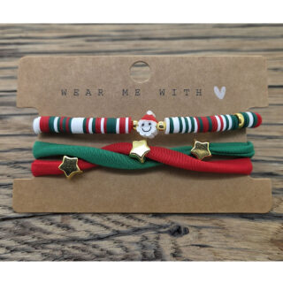DIY kerst armbanden pakketje