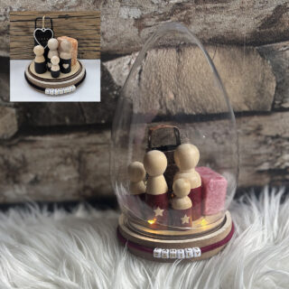 Ambergeur setje poppetjes familie naam armband