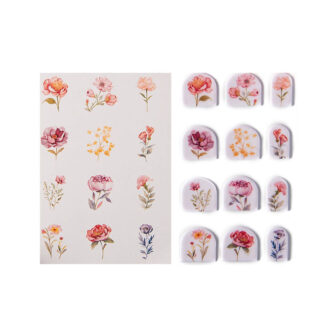 Watertransferpapier bloemen