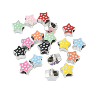 Ster kralen met kleine sterretjes mix 4x