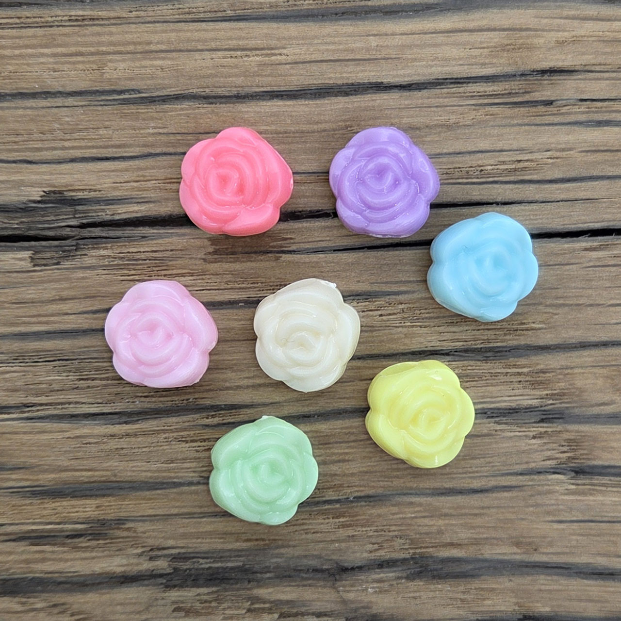 Grote roos kralen mix color groot rijg gat
